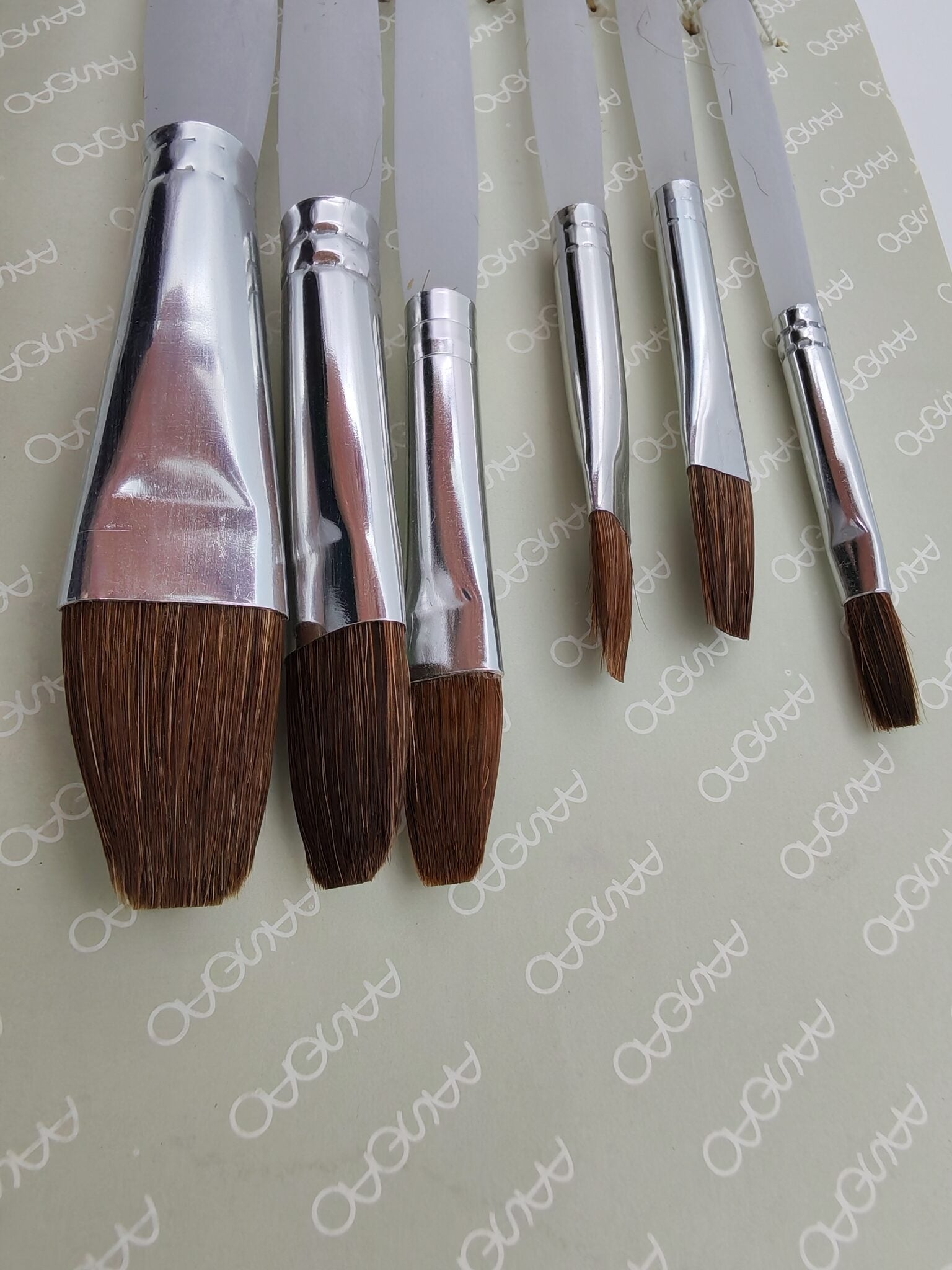 مجموعة فرِش رسم لون ابيض