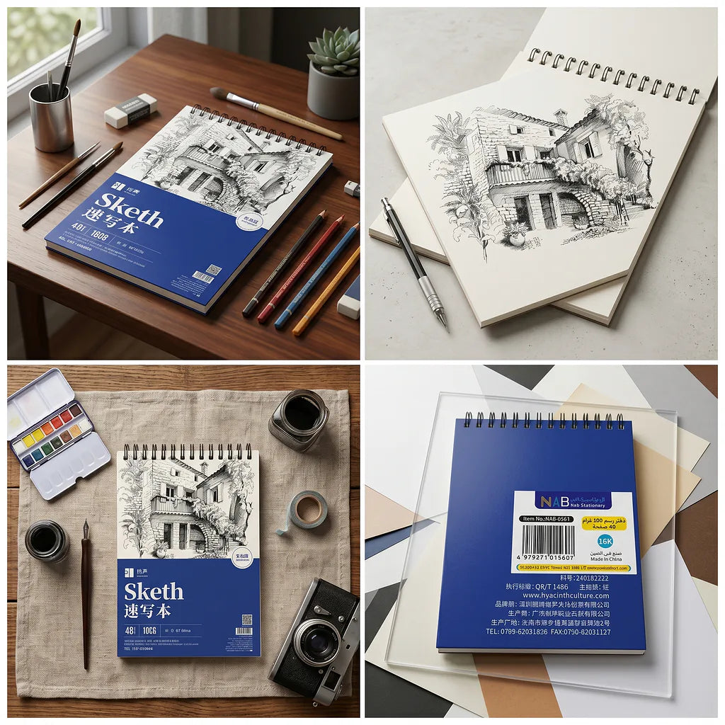 دفتر رسم 100 غرام 40 صفحة مقاس A4
