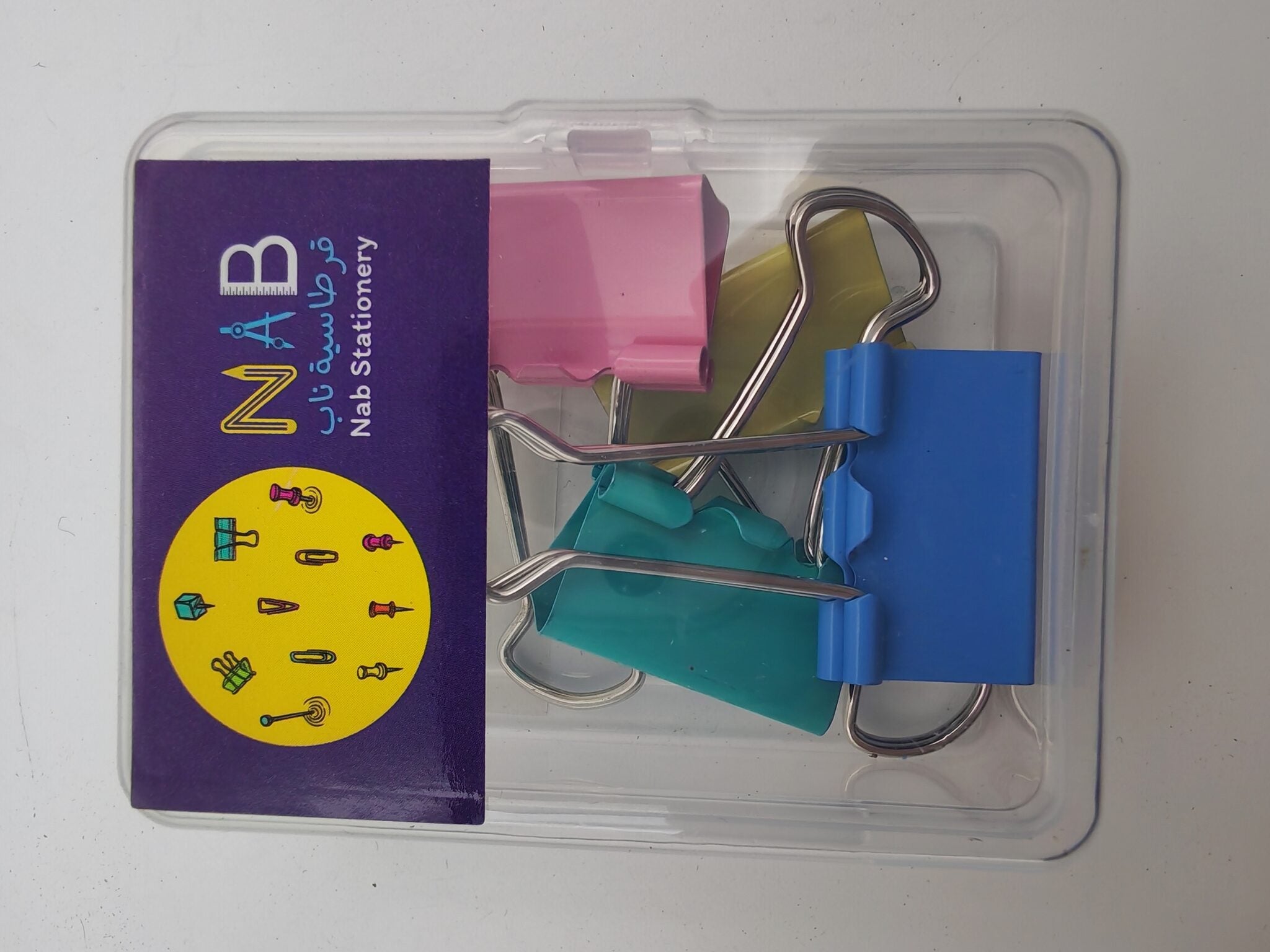 مشبك ورق ملون زيل طويل الصورة الثانوية للمنتج