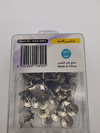 دبابيس مكتب فضي 100 قطعة