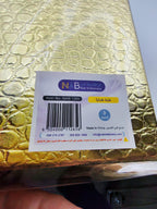 علبة هدايا 3 قطع مربعة لون ذهبي