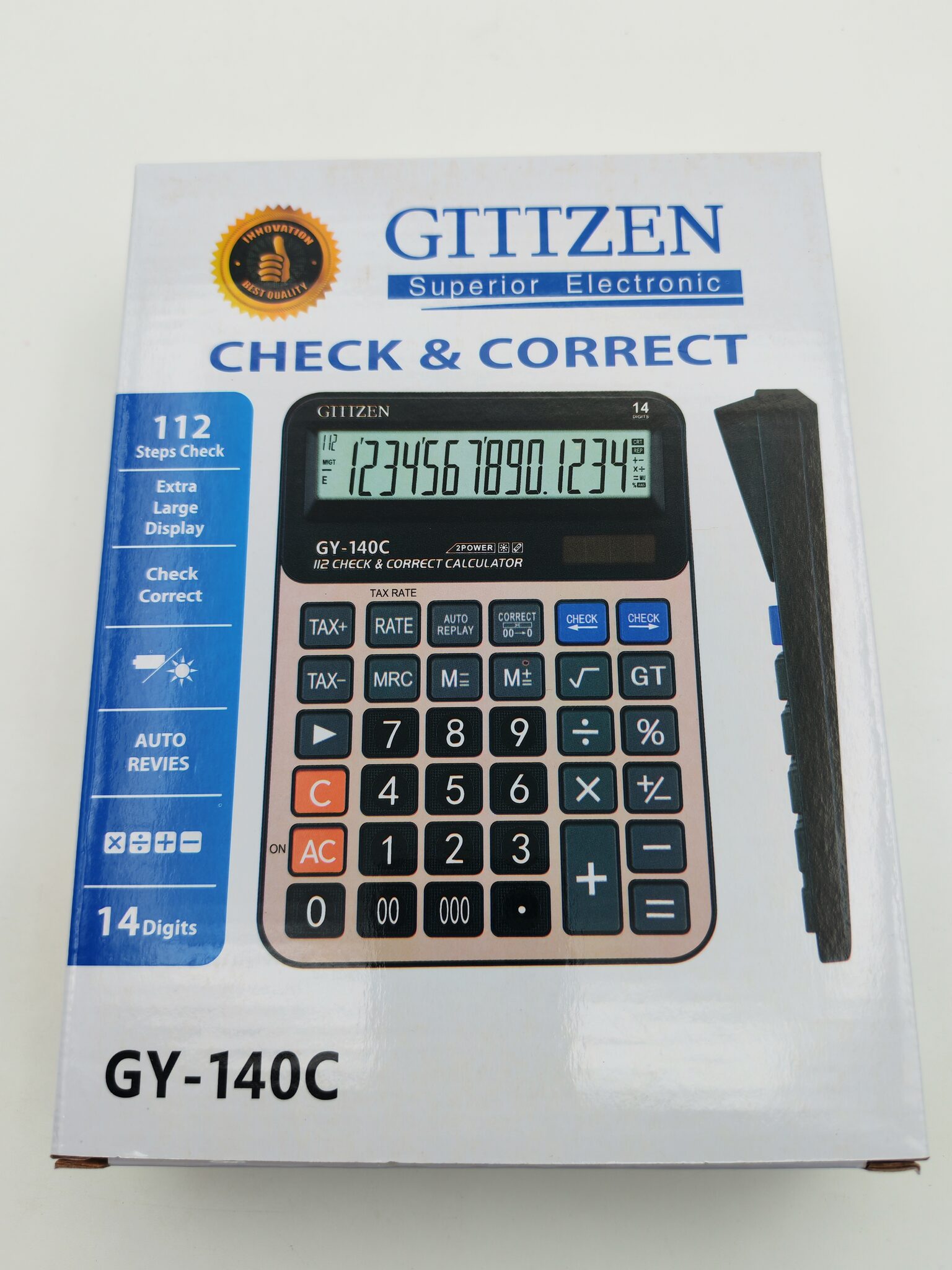 آلة حاسبة Gtttzen لون اسود