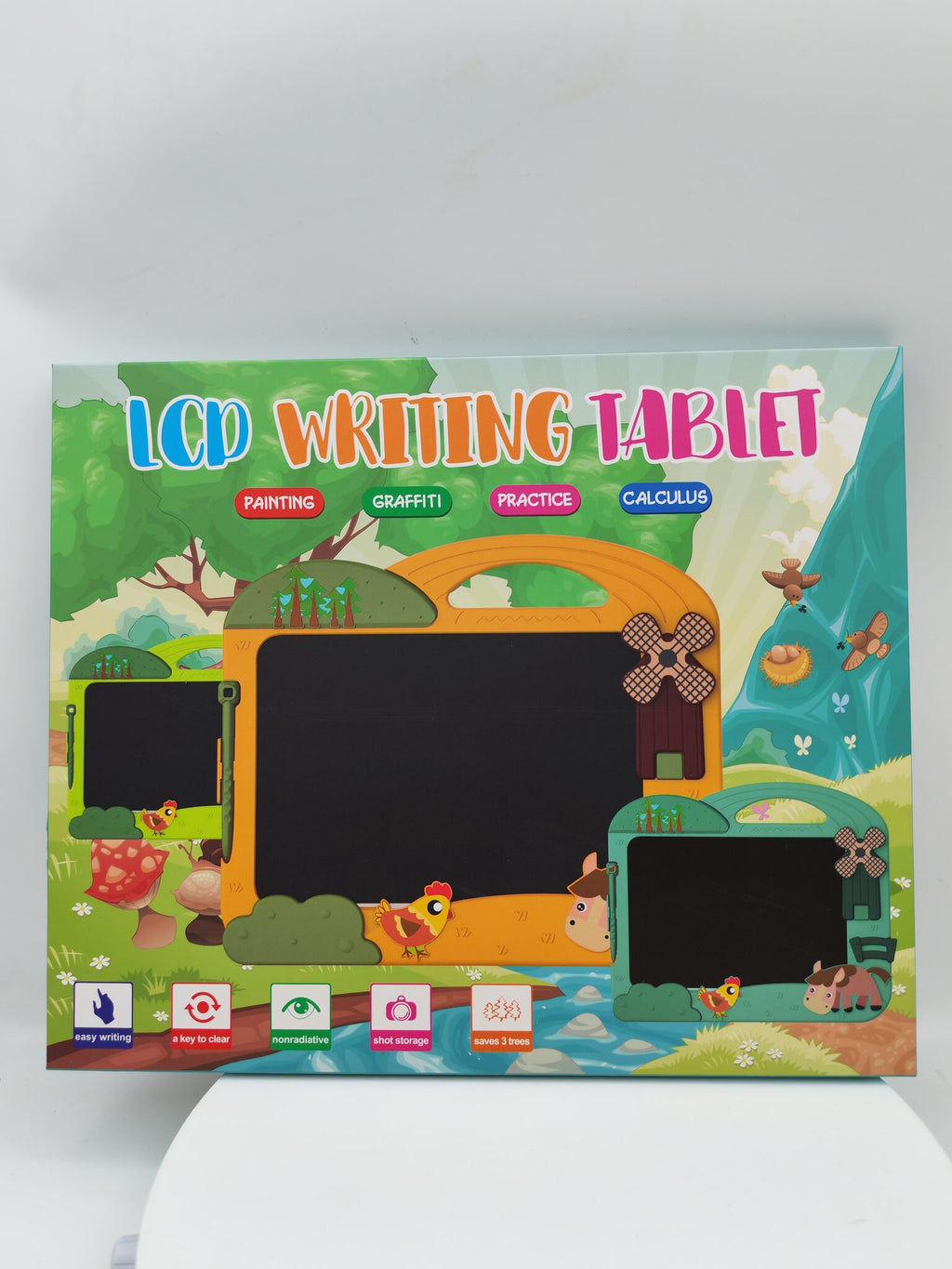 لوح كتابة للأطفال LCD شكل حديقة