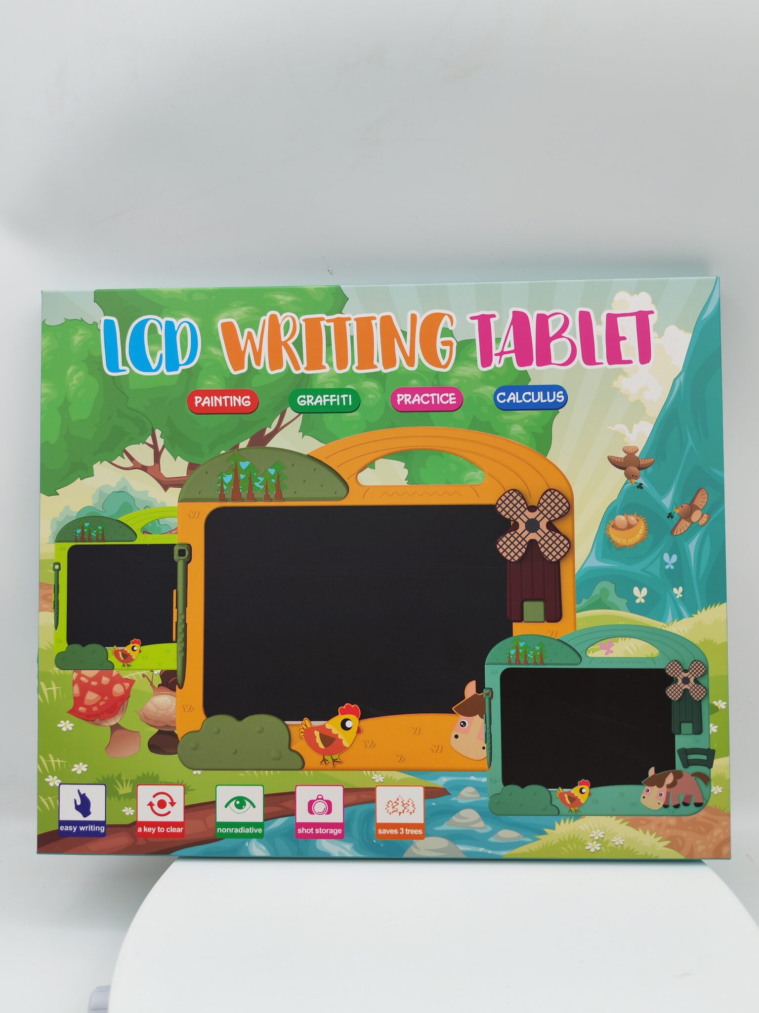 لوح كتابة للأطفال LCD شكل حديقة