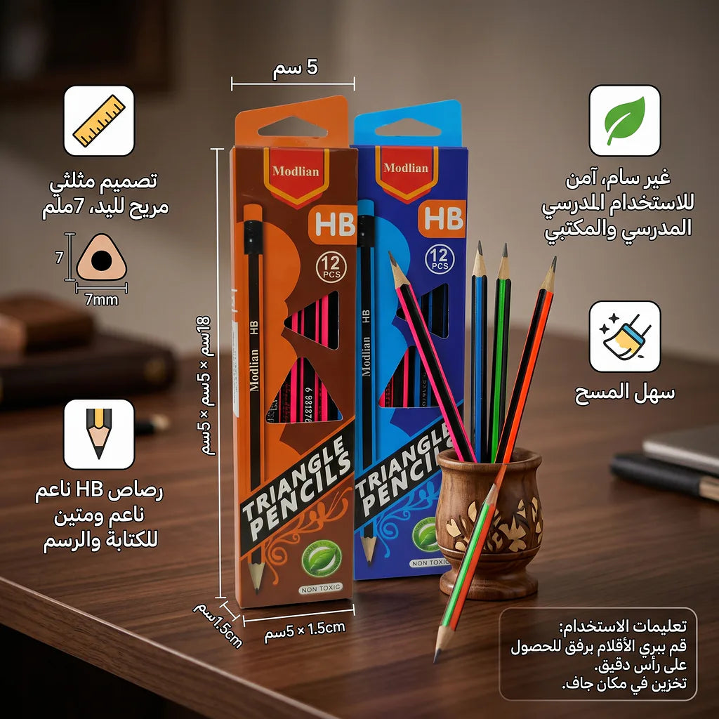 أقلام رصاص عدد 12 قلم الصورة الرئيسية للمنتج