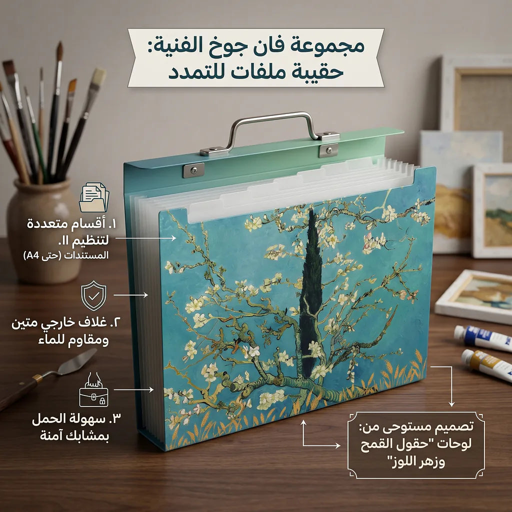 حقيبة أكورديون بحجم A4