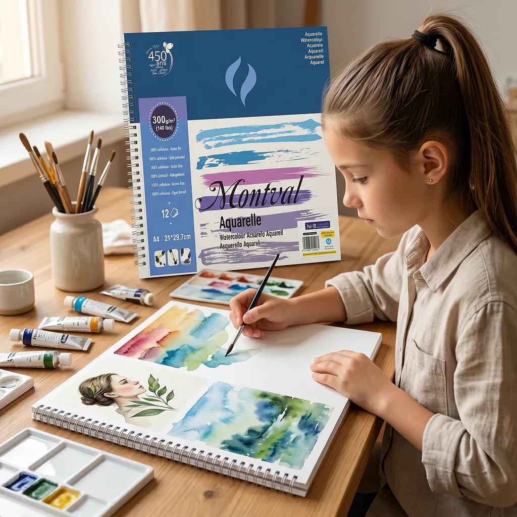 دفتر رسم 300 غرام 12 صفحة مقاس A4