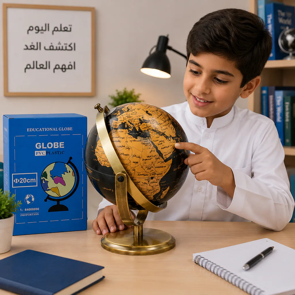 كرة ارضية إنجليزية معدنية بحجم 20 سم Secondary image