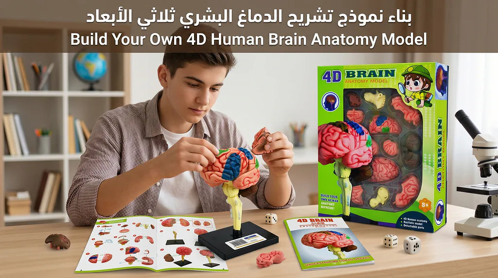 4D نموذج دماغ الصورة الثانوية للمنتج