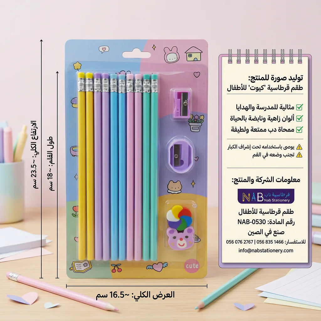 طقم قرطاسية للأطفال