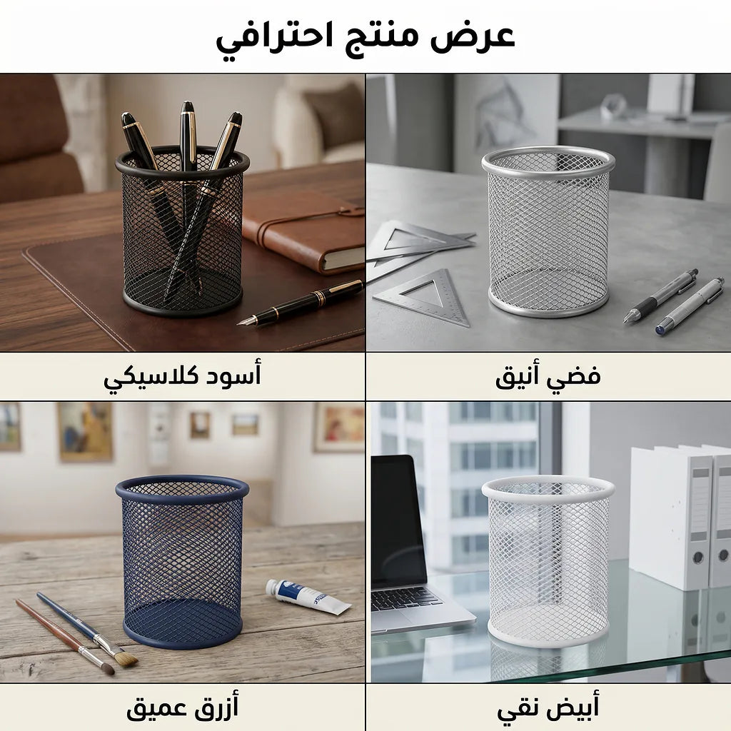سلة أقلام شبك سوداء Secondary image
