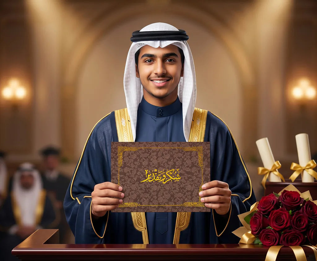 شهادة تقدير مزخرفة